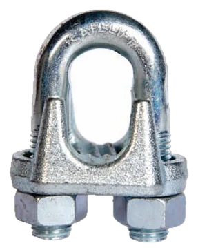 Galvanised Heavy Duty Wire Rope Clamp — photo 1
